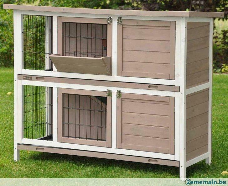 Clapier DESIGN couleur MOKA abri lapin clapier lapin rongeur, Dieren en Toebehoren, Knaagdieren en Konijnen | Toebehoren, Nieuw