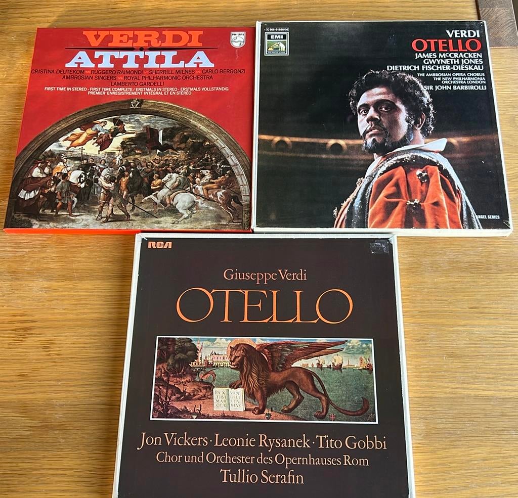 Grand lot de disques Verdi dans des boîtes, CD & DVD, Vinyles | Classique, Enlèvement, Comme neuf