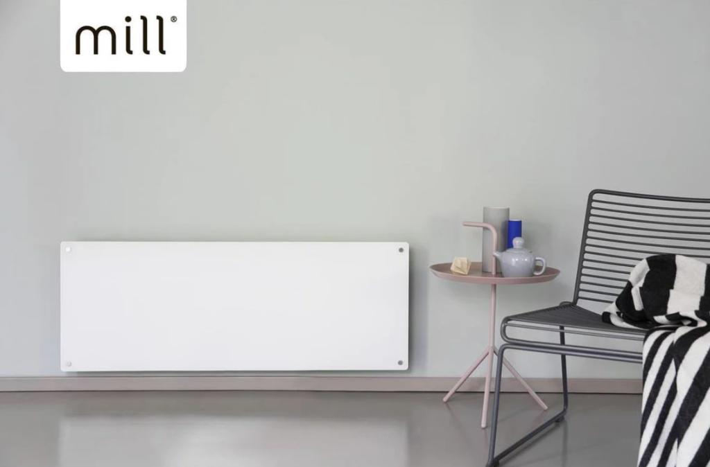 Glazen verwarmingspaneel Mill, Bricolage & Construction, Chauffage & Radiateurs, Comme neuf, Radiateur, 800 watts ou plus, 30 à 80 cm