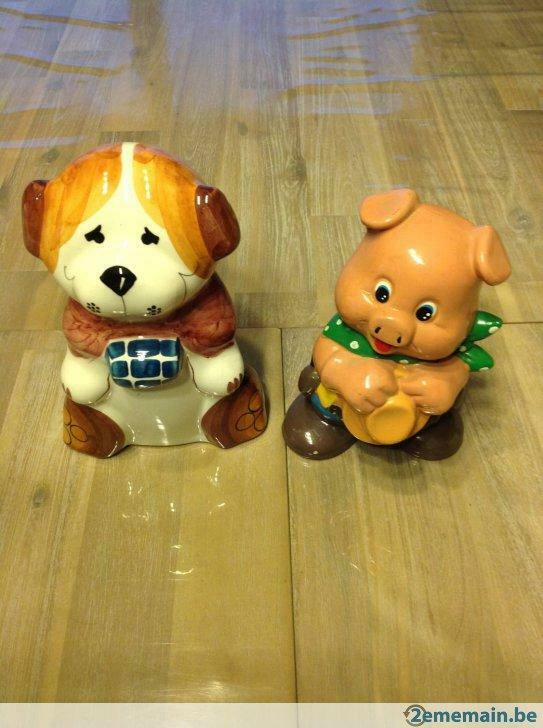 Tirelire chien H 20 cm, Collections, Tirelires, Enlèvement, Utilisé