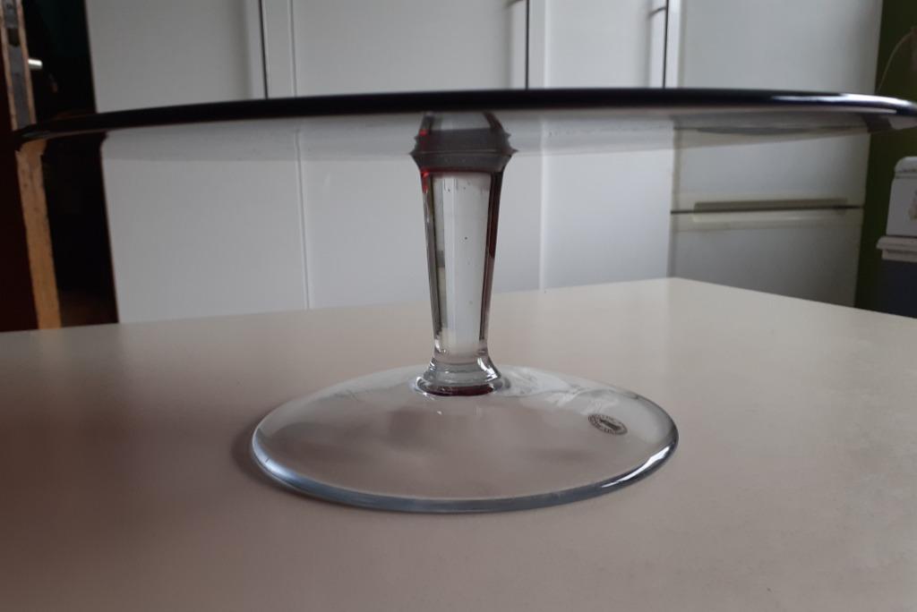 NEUF très beau plateau à tarte en verre de qualité, Enlèvement ou Envoi, Neuf, Rond, Autres matériaux