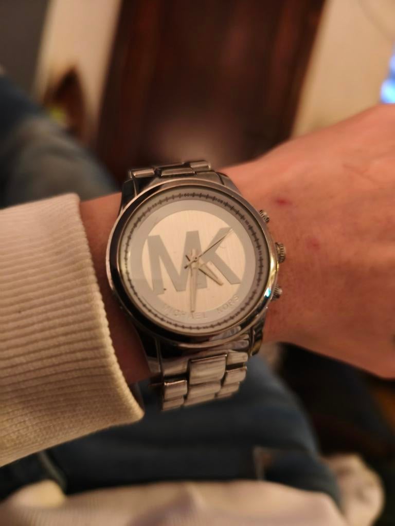 Michael Kors Stainless Steel Horloge | MK5076, Handtassen en Accessoires, Horloges | Dames, Ophalen of Verzenden, Staal, Staal
