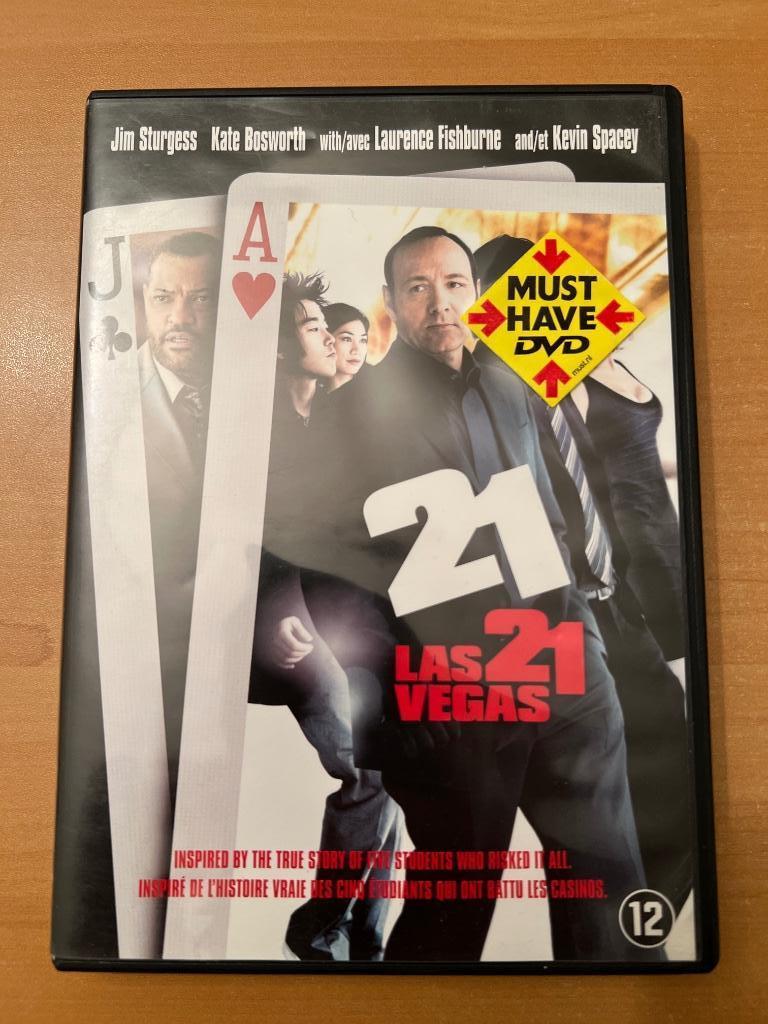 21 Las Vegas, Cd's en Dvd's, Dvd's | Actie, Gebruikt, Actie, Vanaf 12 jaar, Verzenden