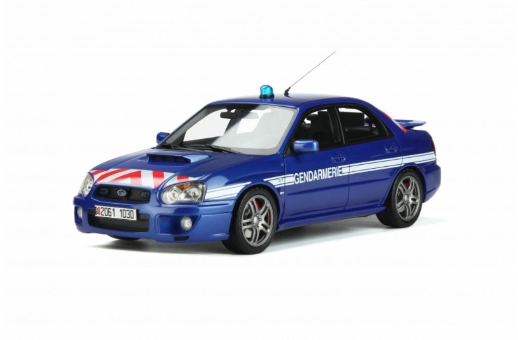 Otto OT948 Subaru Impreza Sti Wrx Gendarmerie Blauw 2006, Ophalen of Verzenden, Nieuw, Auto, OttOMobile