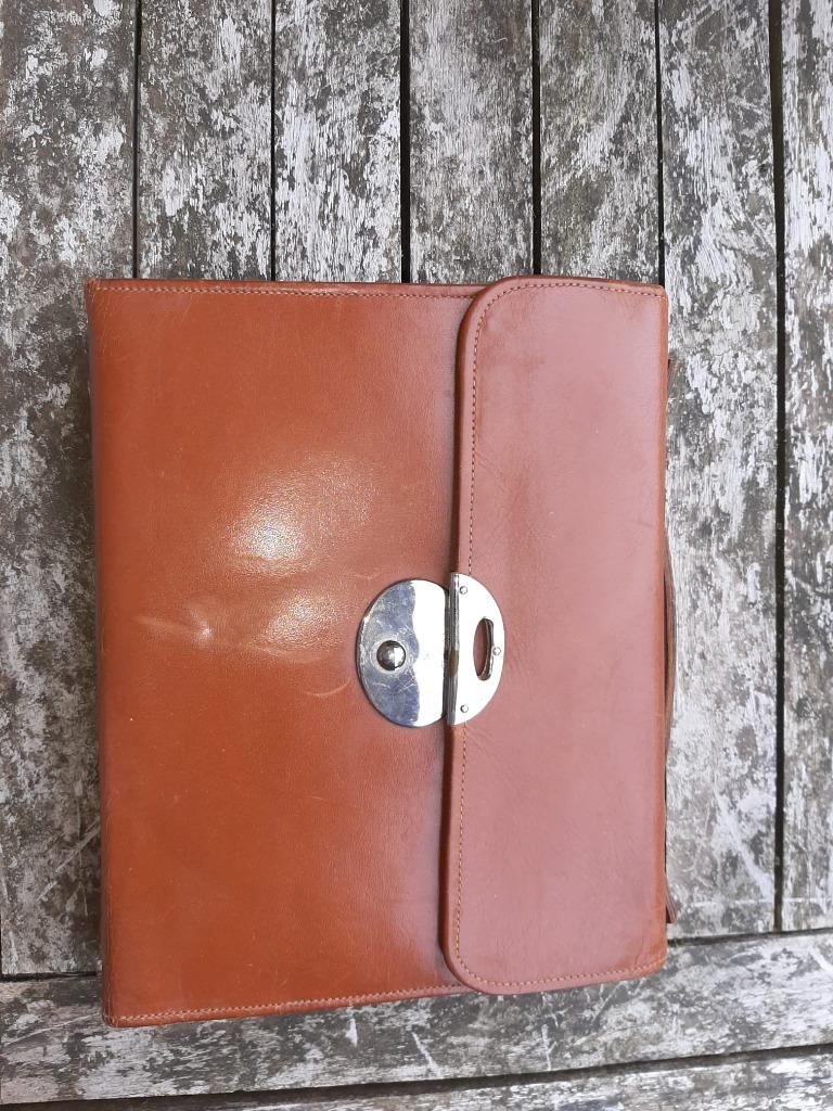 Ancien nécessaire de toilette anglais, Handtassen en Accessoires, Toilettassen, Ophalen, Gebruikt, Beige, Heer