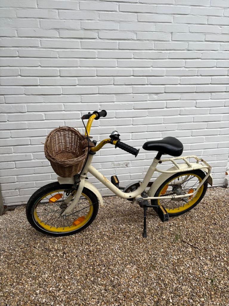 Meisjesfiets 3-6 jaar, Enlèvement, Utilisé, 16 pouces, Frein à main