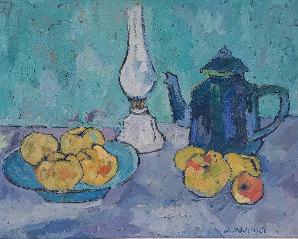 schilderij 1963 gesigneerd stijl Henri Matisse Fauvisme, Ophalen of Verzenden