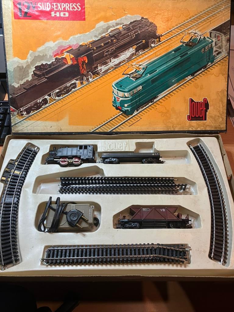 Jouef HO box Sud.Express SNCF 12v uitstekende complete staat, Treinset, Gelijkstroom, Jouef, Ophalen of Verzenden