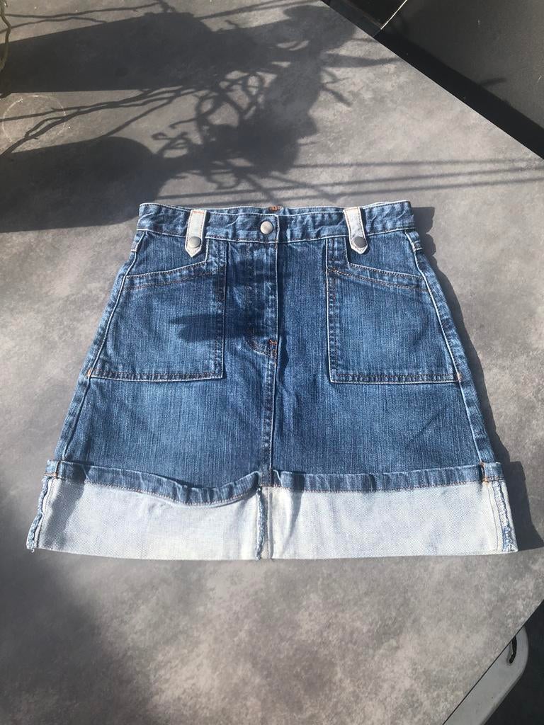 Jeansrok maat 152, Enlèvement, Comme neuf, Fille, Robe ou Jupe