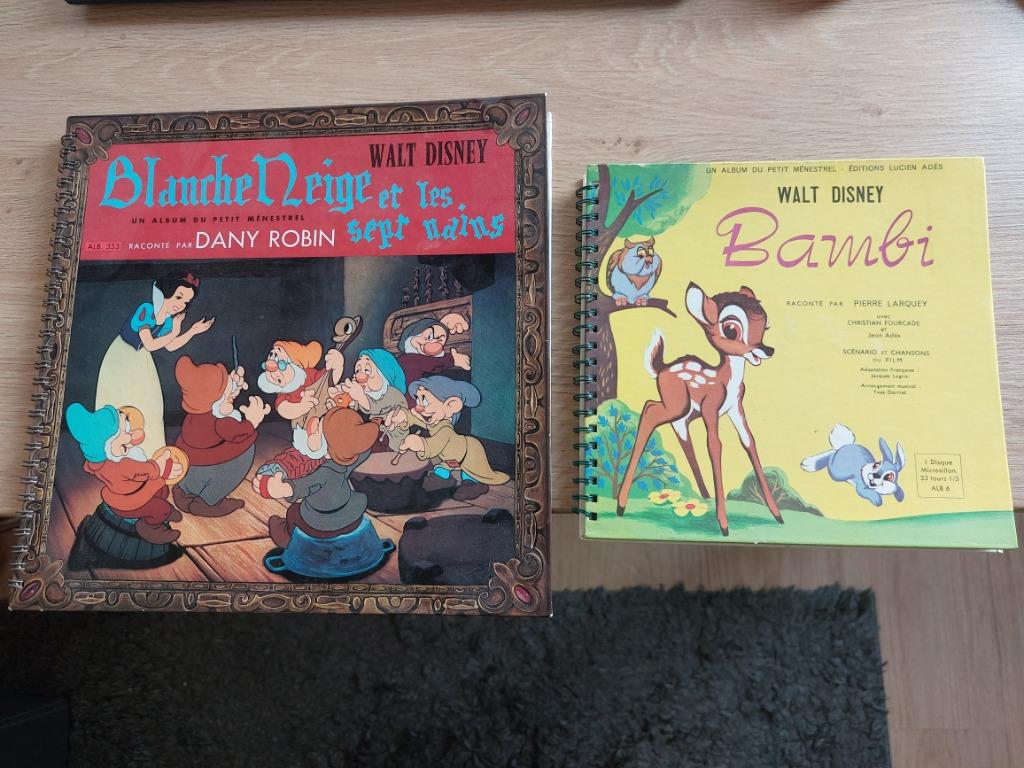 Lot disney bambi blanche neige le petit ménestrel, Collections, Disney, Utilisé, Autres types, Bambi ou Dumbo, Enlèvement ou Envoi