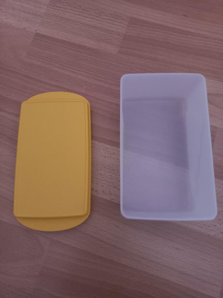 Tupperware botervloot en crousti party voor appelflappen, Enlèvement ou Envoi, Comme neuf, Orange