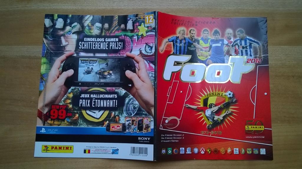 PANINI FOOT BELGIUM 2012 LEEG ALBUM, Ophalen of Verzenden, Boek of Tijdschrift