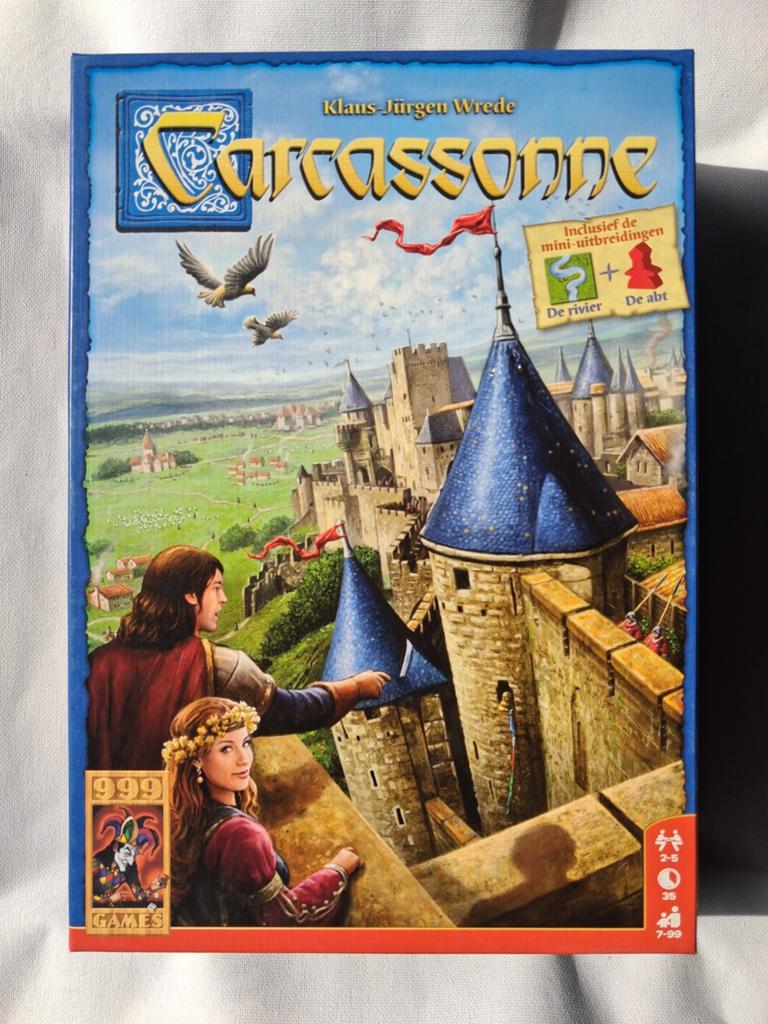 Carcassonne – basisspel + 2 mini-uitbreidingen, Hobby en Vrije tijd, Gezelschapsspellen | Bordspellen, Vijf spelers of meer, Ophalen of Verzenden