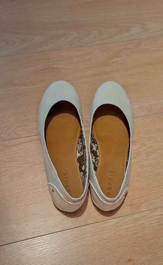 Witte ballerina's maat 39, Neuf, Enlèvement, Blanc, Ballerines