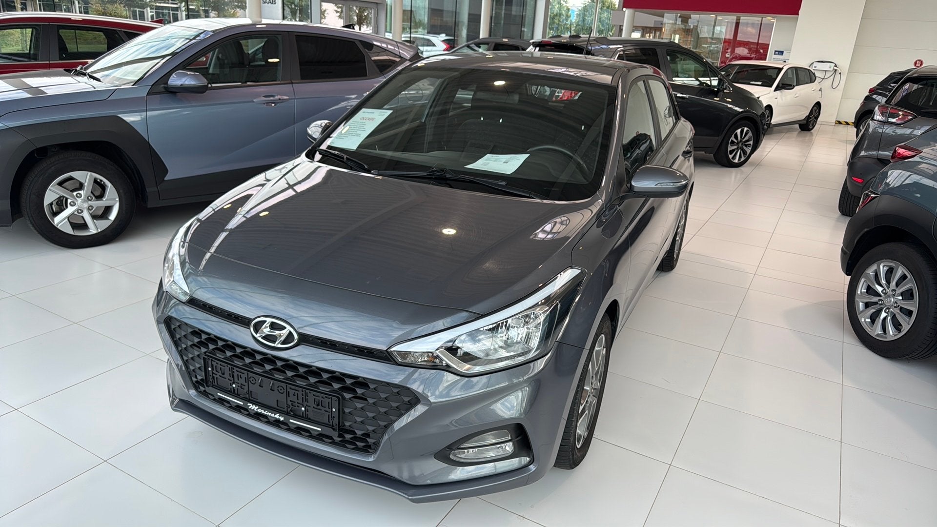 Hyundai i 20 Automaat 1 eigenaar, Auto's, Stof, 5 deurs, Zilver of Grijs, 73 kW