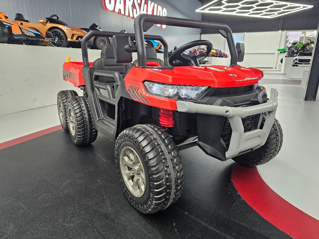 Transporter Kinderjeep - 24 volt - leren zit - 2 persoons, Enfants & Bébés, Jouets | Véhicules en jouets, Neuf, Télécommande, Enlèvement ou Envoi