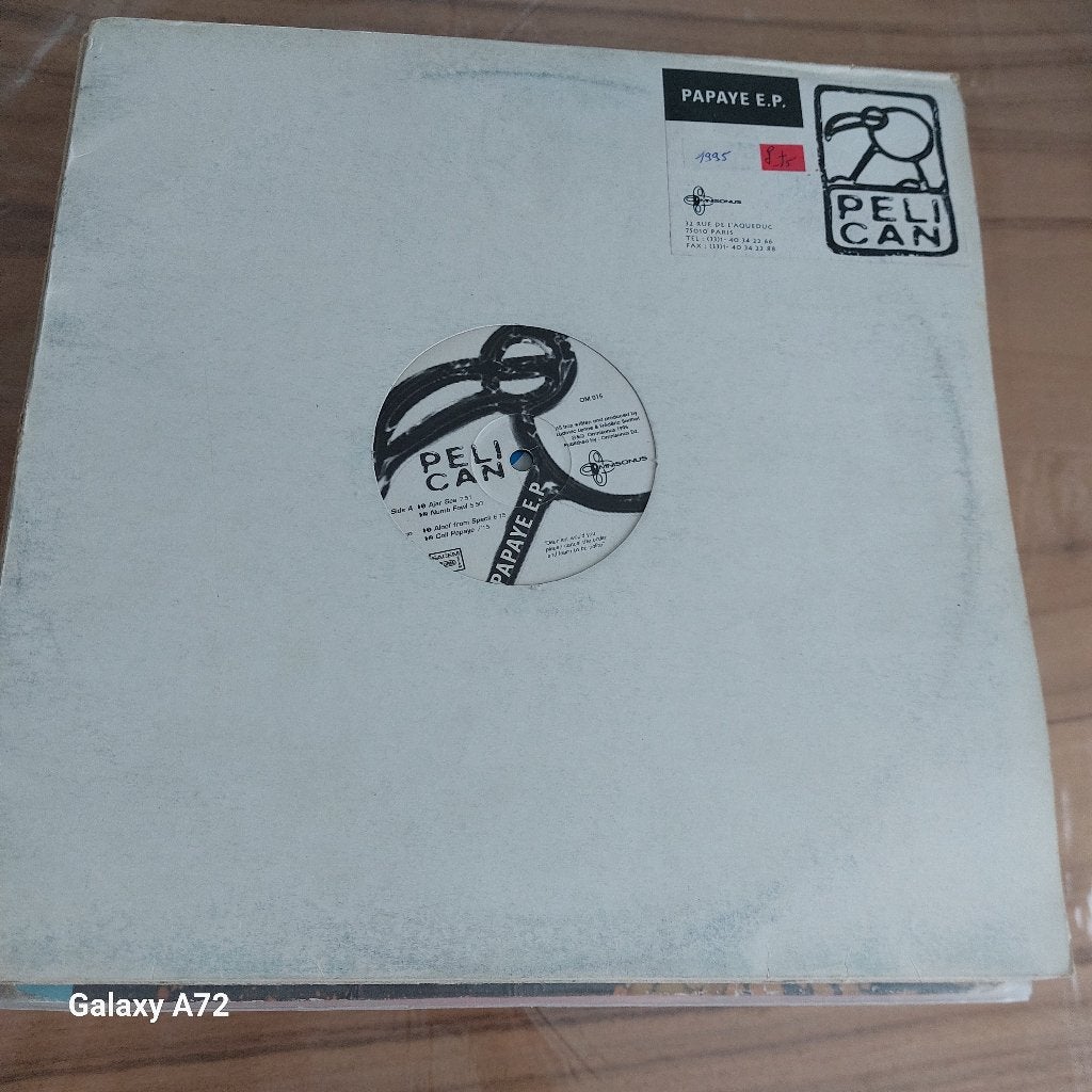 pelican papaye ep 12 inch maxi, Cd's en Dvd's, Vinyl | Dance en House, Gebruikt, Ophalen of Verzenden, Techno, EP