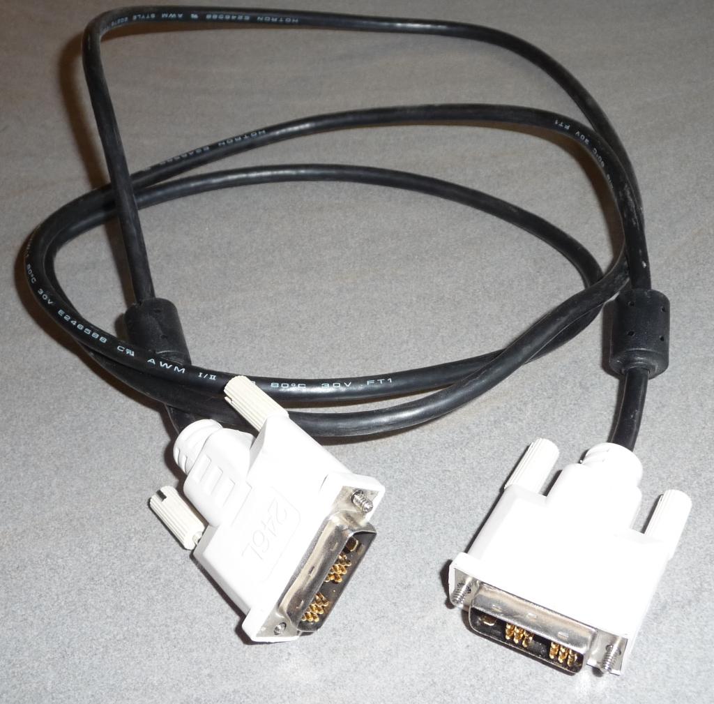 Câble DVI 2 fiches mâles 1,4 m, Informatique & Logiciels, Pc & Câble réseau, Enlèvement ou Envoi, Neuf
