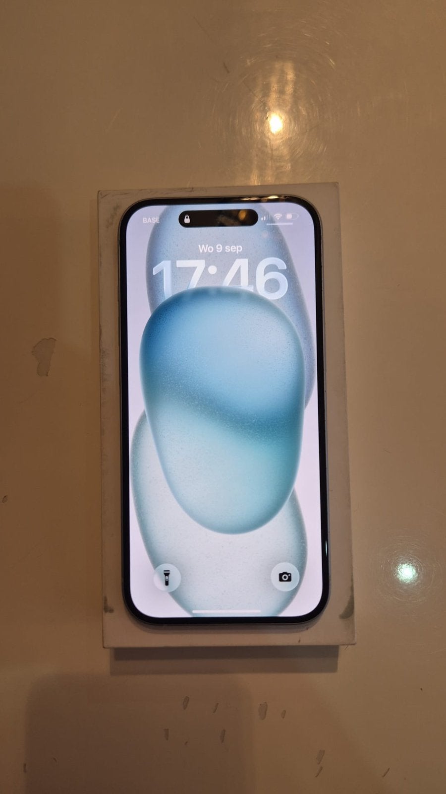 iPhone 15 Blauw – Zo goed als compleet – Met doos, Telecommunicatie, Ophalen, Zo goed als nieuw, Blauw, IPhone 15