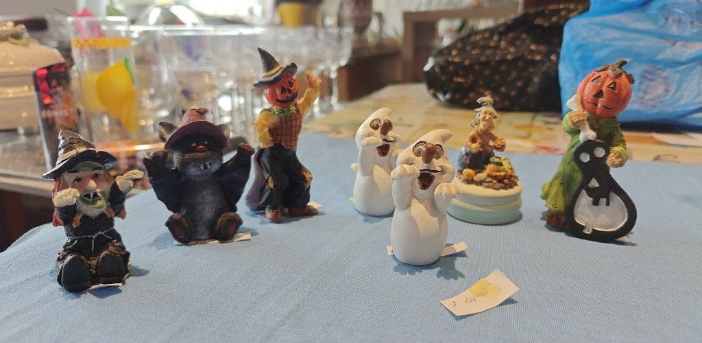 beeldjes Halloween in poleyster hoogte 6 cm, Enlèvement ou Envoi, Comme neuf, Fantasy