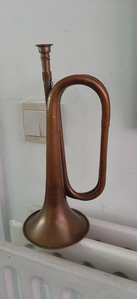 vintage koperen signaalhoorn, Muziek en Instrumenten, Ophalen of Verzenden