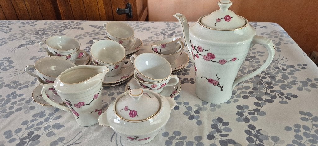 VINTAGE BRUSSELS PORSELEIN SERVIES KANTERSTEEN, Antiek en Kunst, Ophalen