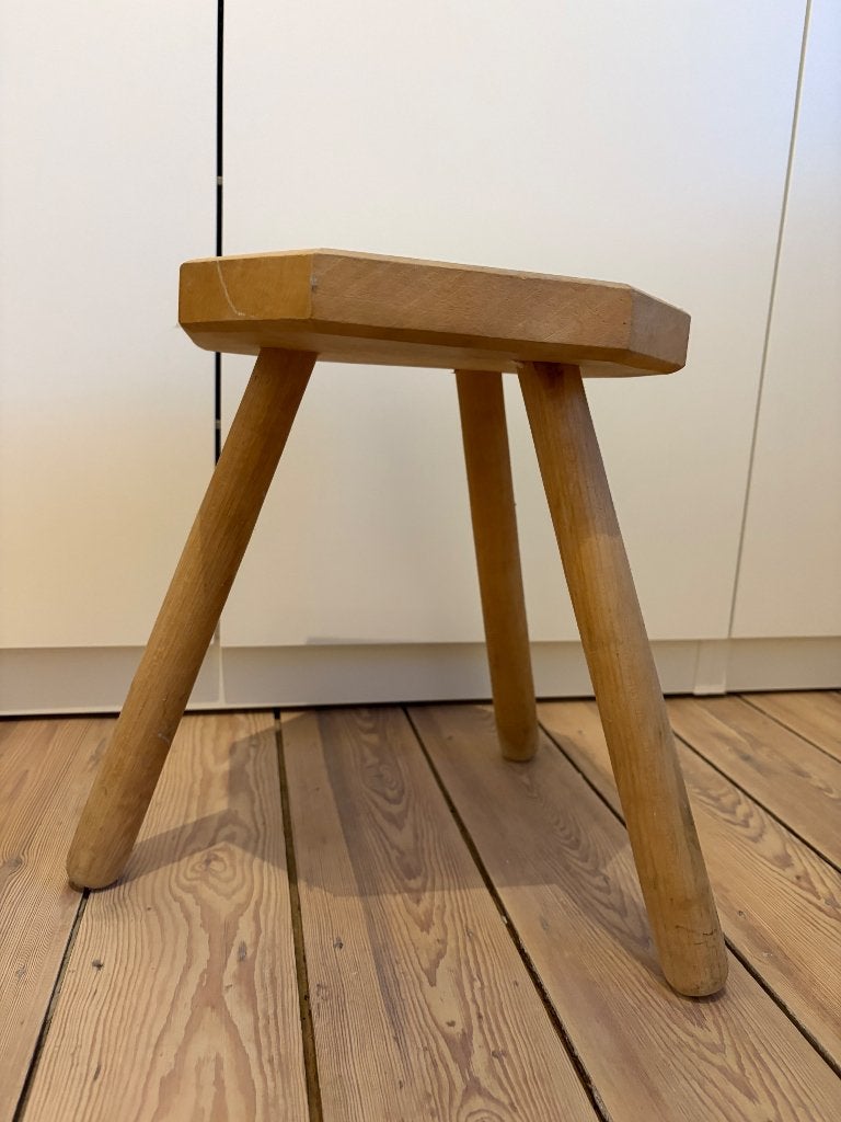 Milk stool krukje, Ophalen, Gebruikt, Hout