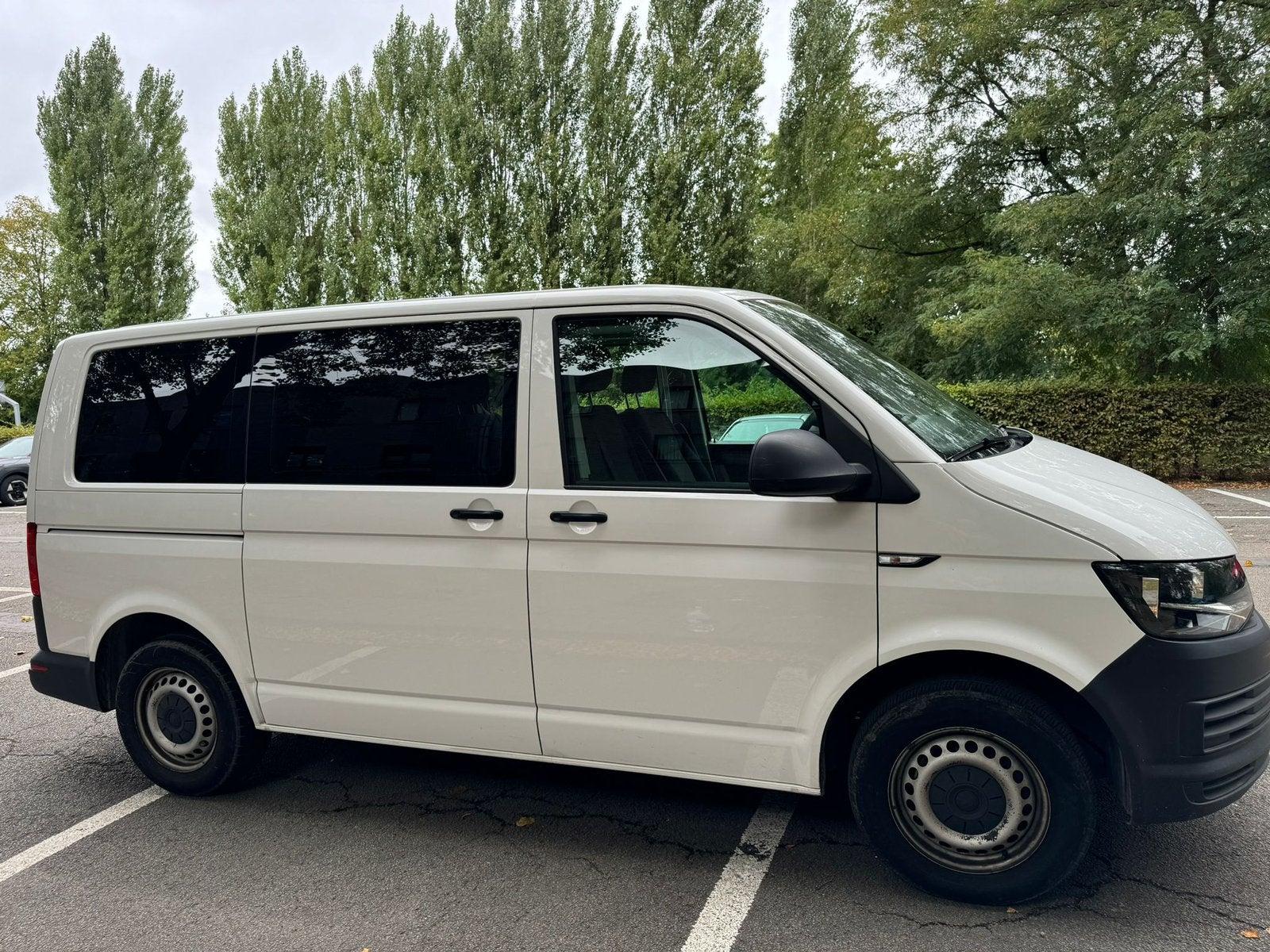 Volkswagen Transporter, Auto's, Volkswagen, 4 deurs, Stof, Wit, 9 zetels