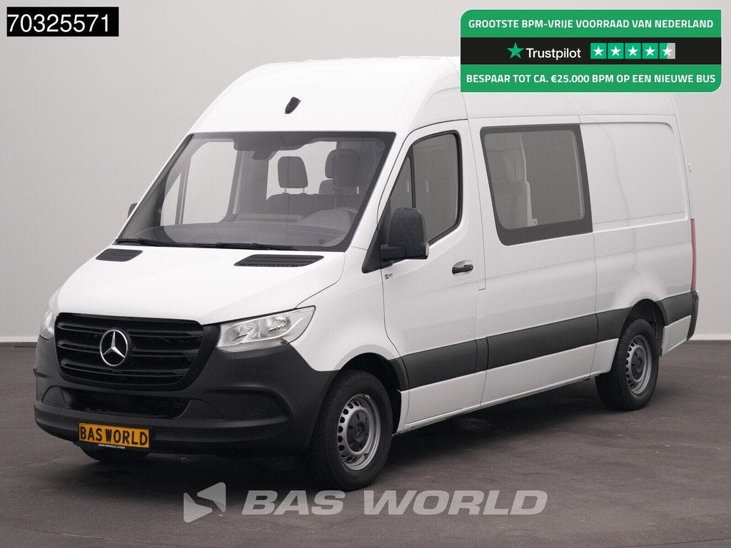 Mercedes Sprinter 314 CDI Automaat Dubbel Cabine L2H2 3,5t T, Auto's, Stof, Gebruikt, Euro 6, 4 cilinders