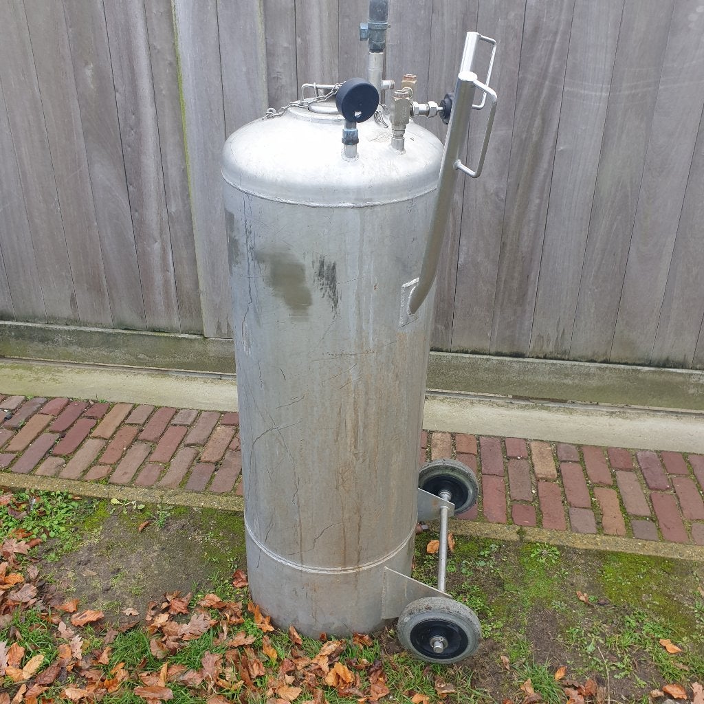 Inox vat, Ophalen, Gebruikt