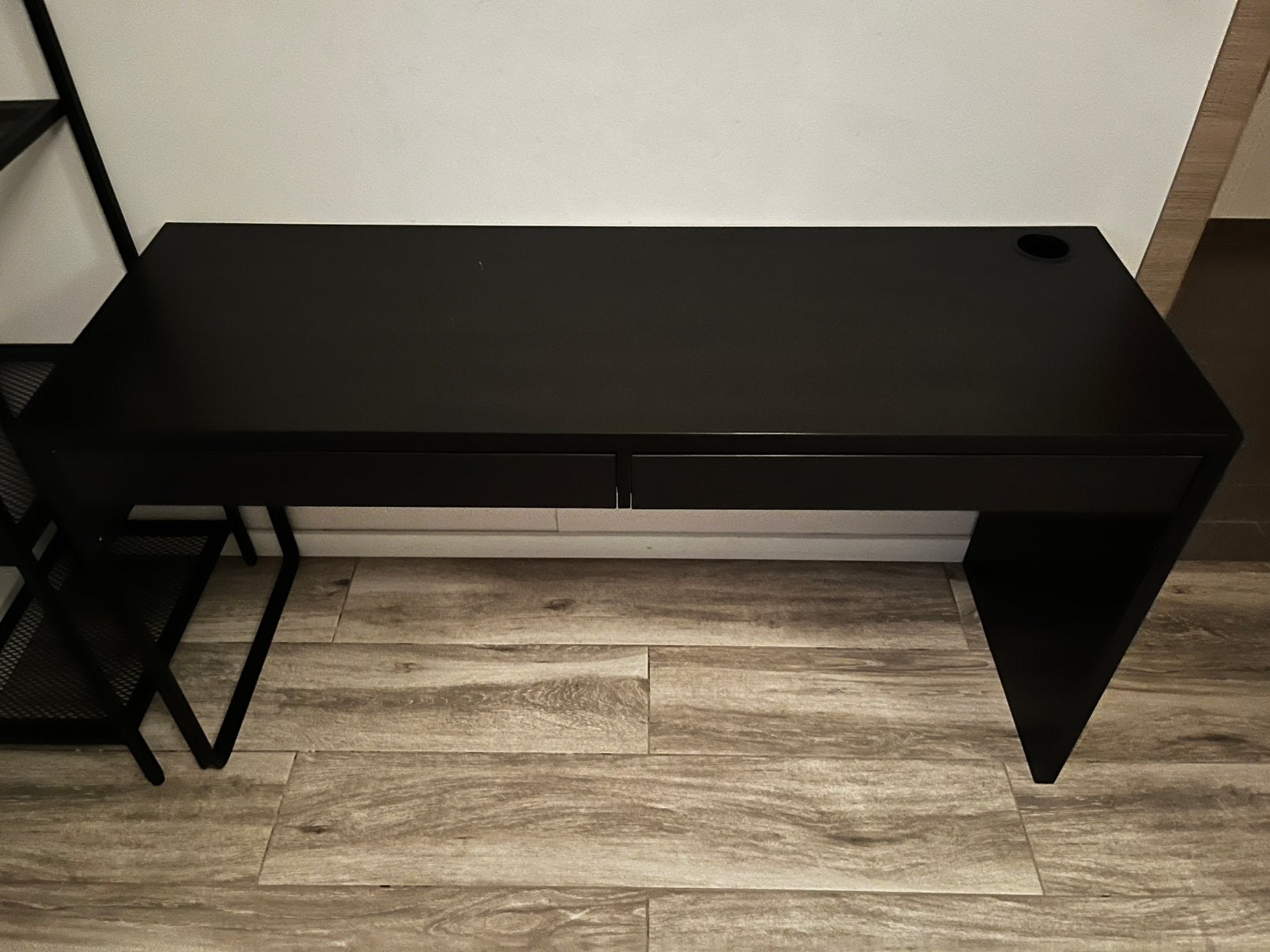 Micke bureau Ikea, Huis en Inrichting, Bureaus, Ophalen, Zwart, Gebruikt, Hout