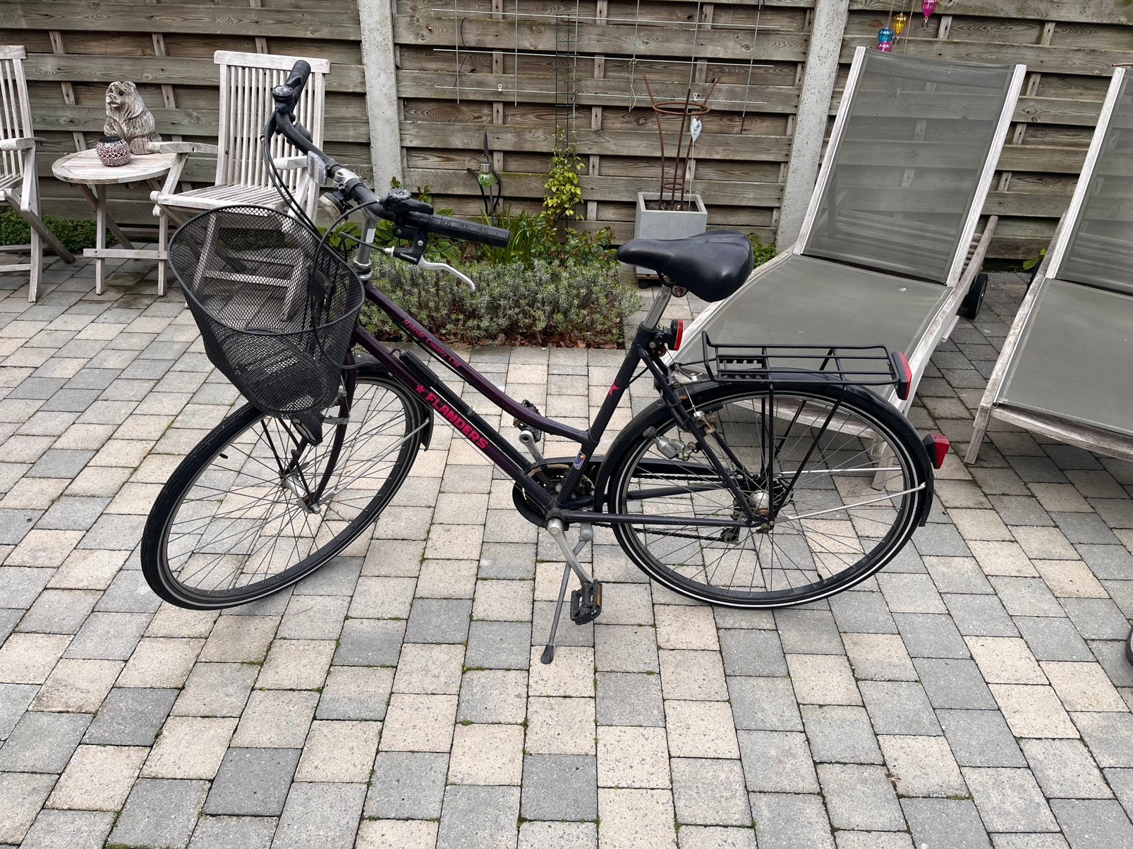 Damesfiets volledig in orde voor op de weg, Fietsen en Brommers, Ophalen, Gebruikt
