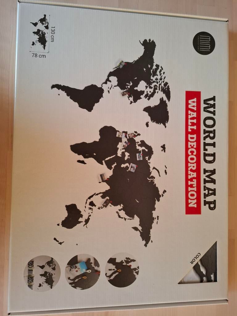 Houten wereldkaart, Enlèvement ou Envoi