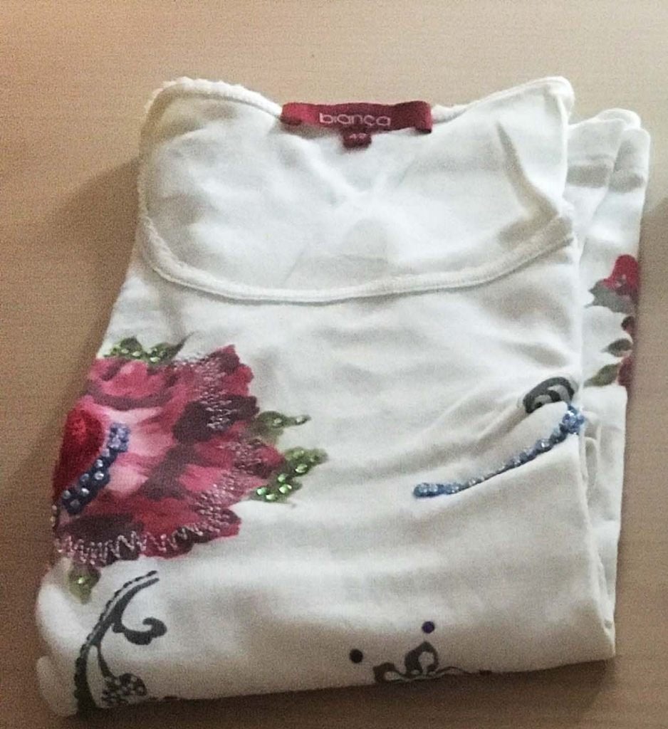 t-shirt - en très bon état - taille : 42/44, Vêtements | Femmes, Taille 42/44 (L), Manches courtes, Bianca, Enlèvement ou Envoi