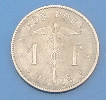 1929 Bon pour 1 franc, Envoi, Métal, Monnaie en vrac