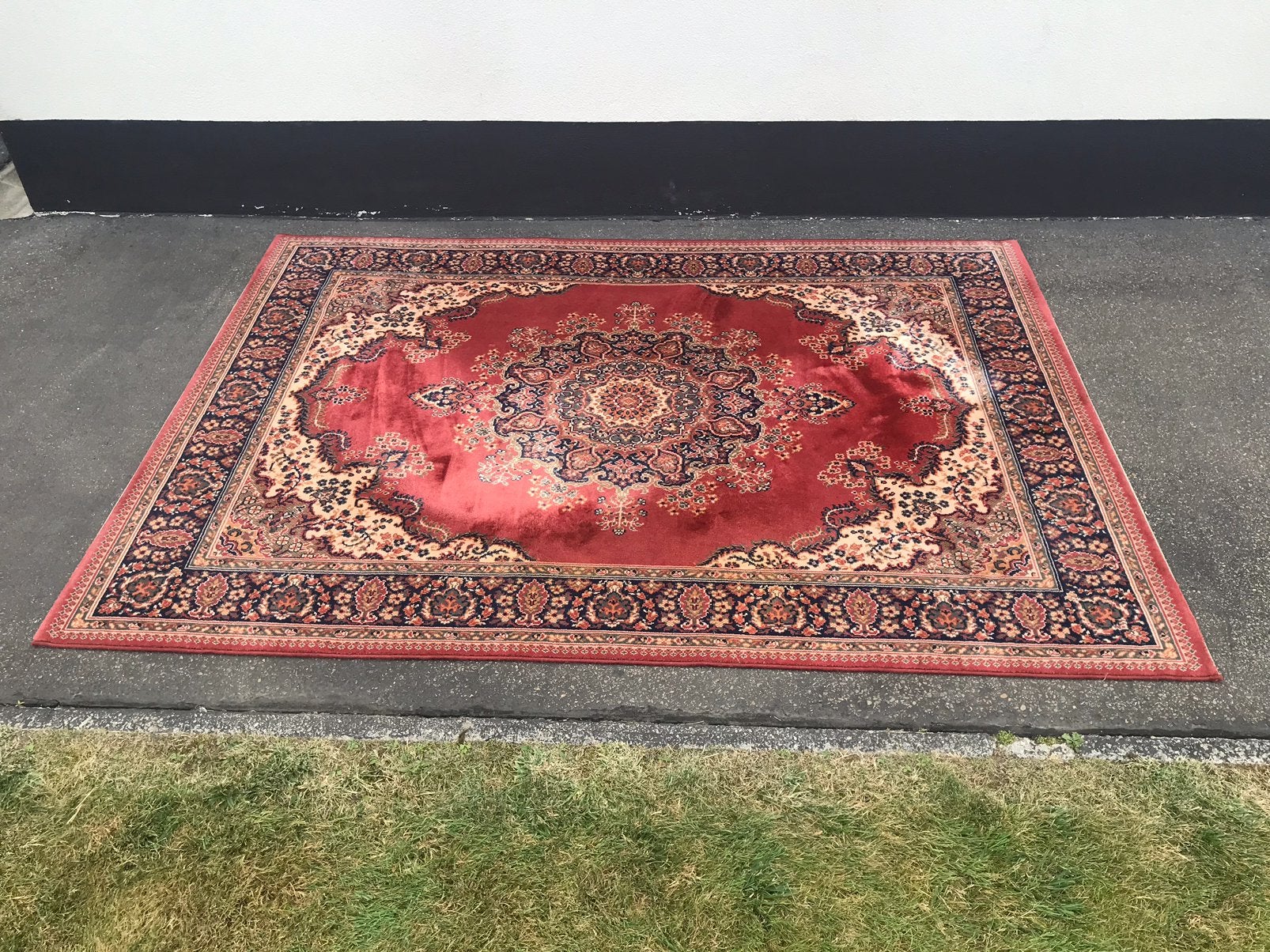 Tapijt met hoofdkleur oud roze, Ophalen, Gebruikt, 150 tot 200 cm, 200 cm of meer