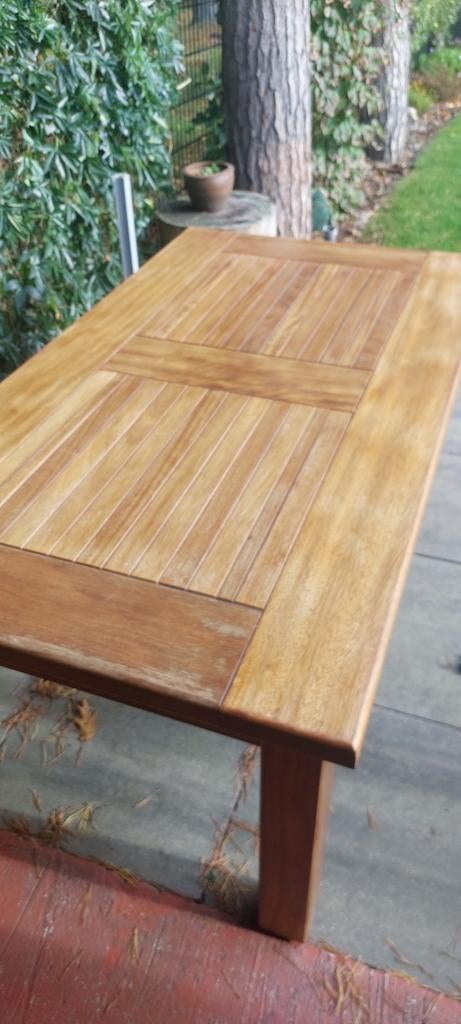 Hardhout tafel 4 stoelen, Enlèvement