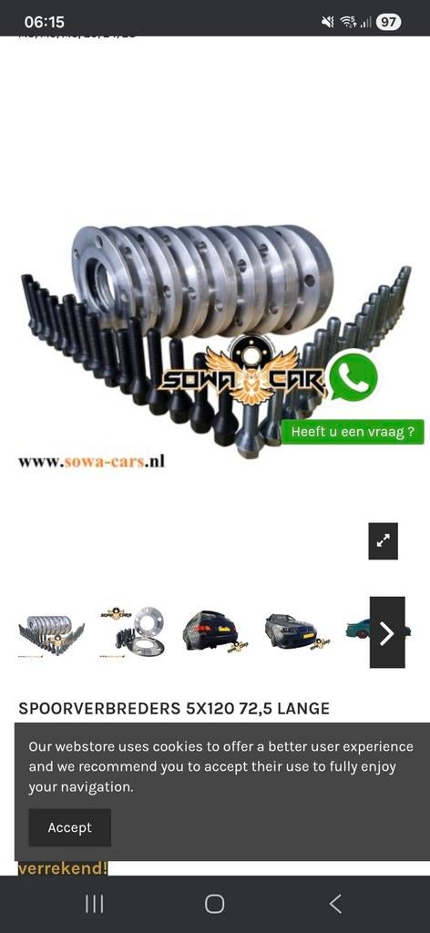 Bmw spacers 15 mm, Auto-onderdelen, Banden en Velgen, Ophalen