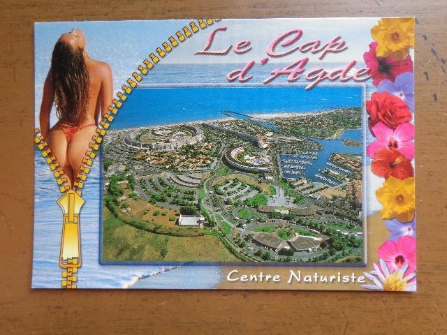 Postkaart Naakt - Le Cap d'Agde - centre naturiste, Verzenden, Ongelopen, Overige thema's