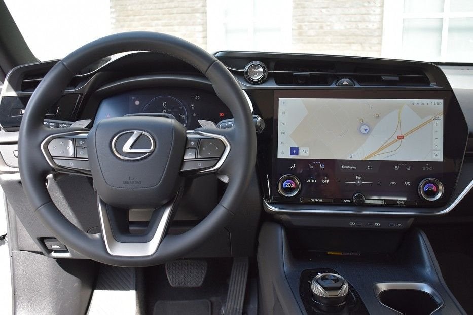 Lexus RZ 450e Executive Line 71 kWh/98%SOH/Leer/Massage stoe, Auto's, Automaat, Zwart, 71 kWh, SUV of Terreinwagen