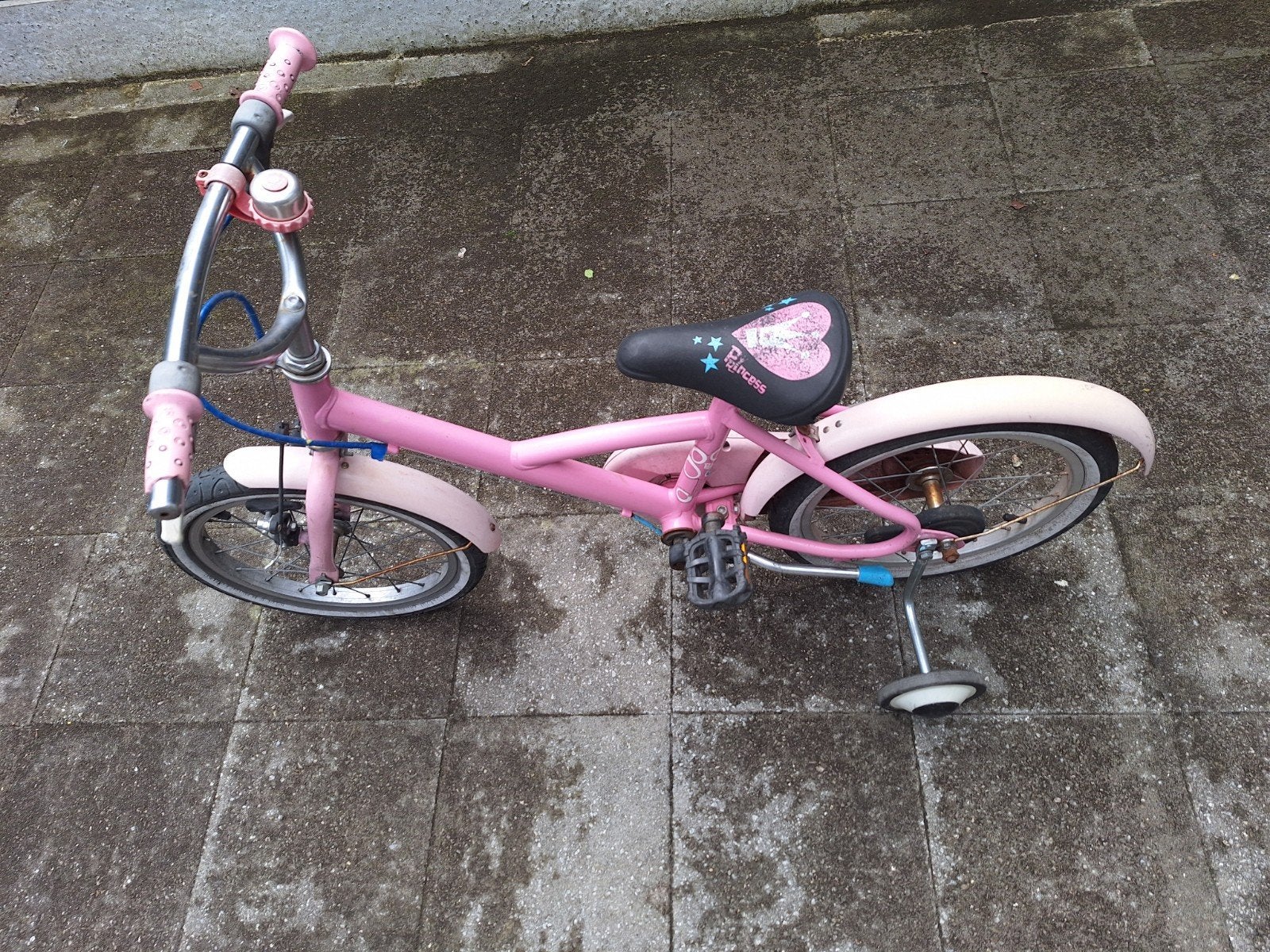 Mesjes fiets roos 16 inch, Vélos & Vélomoteurs, Pièces de cyclomoteur | Général, Enlèvement