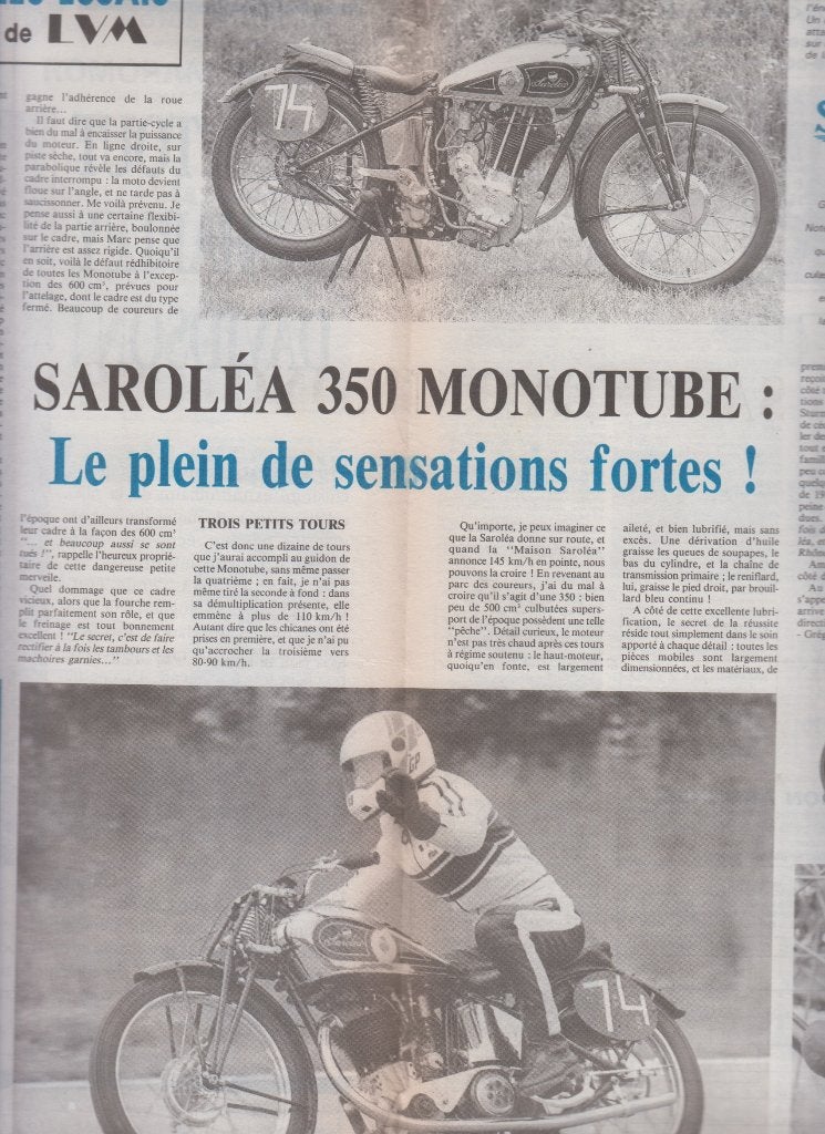 Moto Saroléa 350 Monotube compétition collection, Boeken, Verzenden, Gelezen