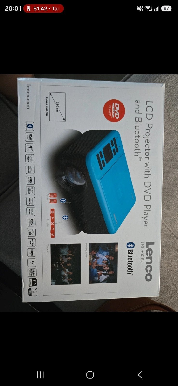 Lenco LPJ-500, Ophalen of Verzenden, LCD, Overige resoluties, Lenco