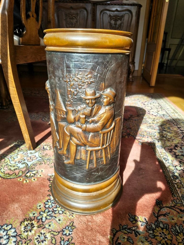 Antieke Koperen Paraplubak, Antiek en Kunst, Ophalen, Koper