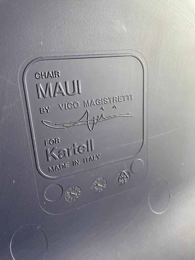 4 set Maui Chairs Kartell, Maison & Meubles, Enlèvement, Utilisé
