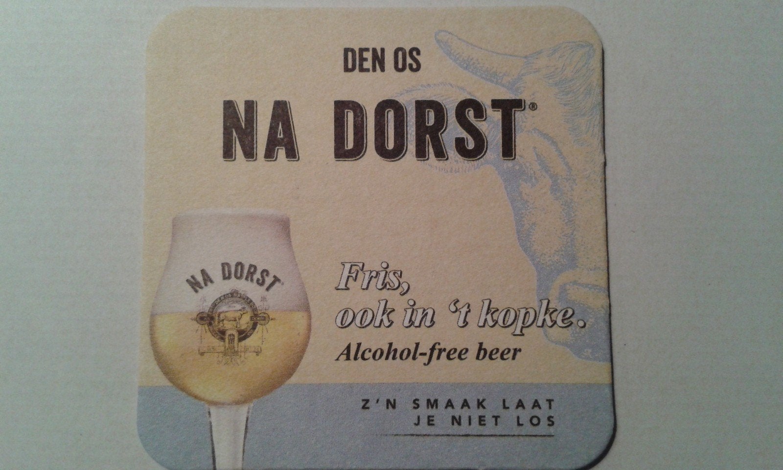 Tapis à bière : Den Os : frais, même dans la tête, Enlèvement ou Envoi, Neuf, Autres marques