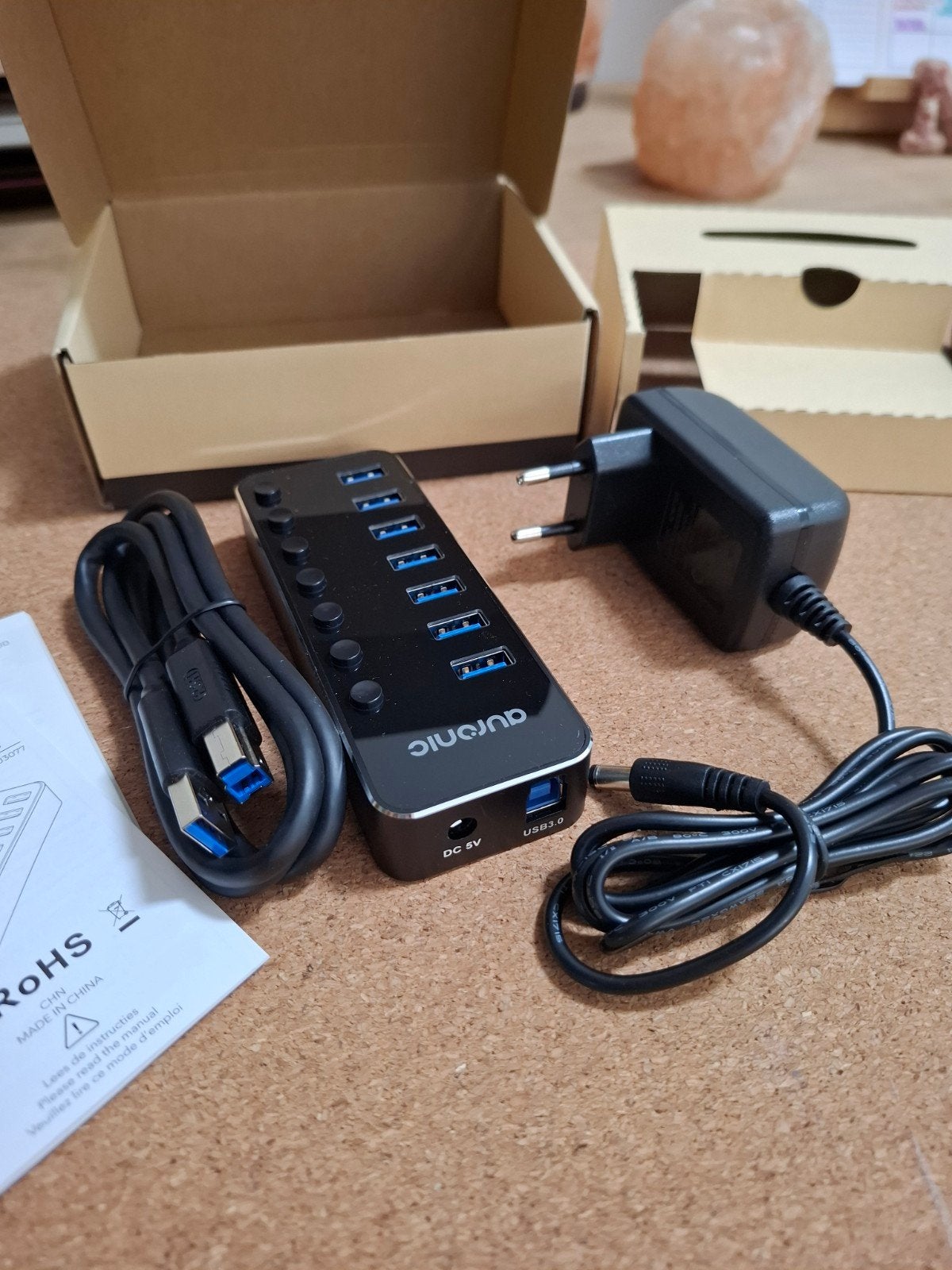 Hub USB 3.0 Auronic à 7 ports, Enlèvement ou Envoi, Comme neuf