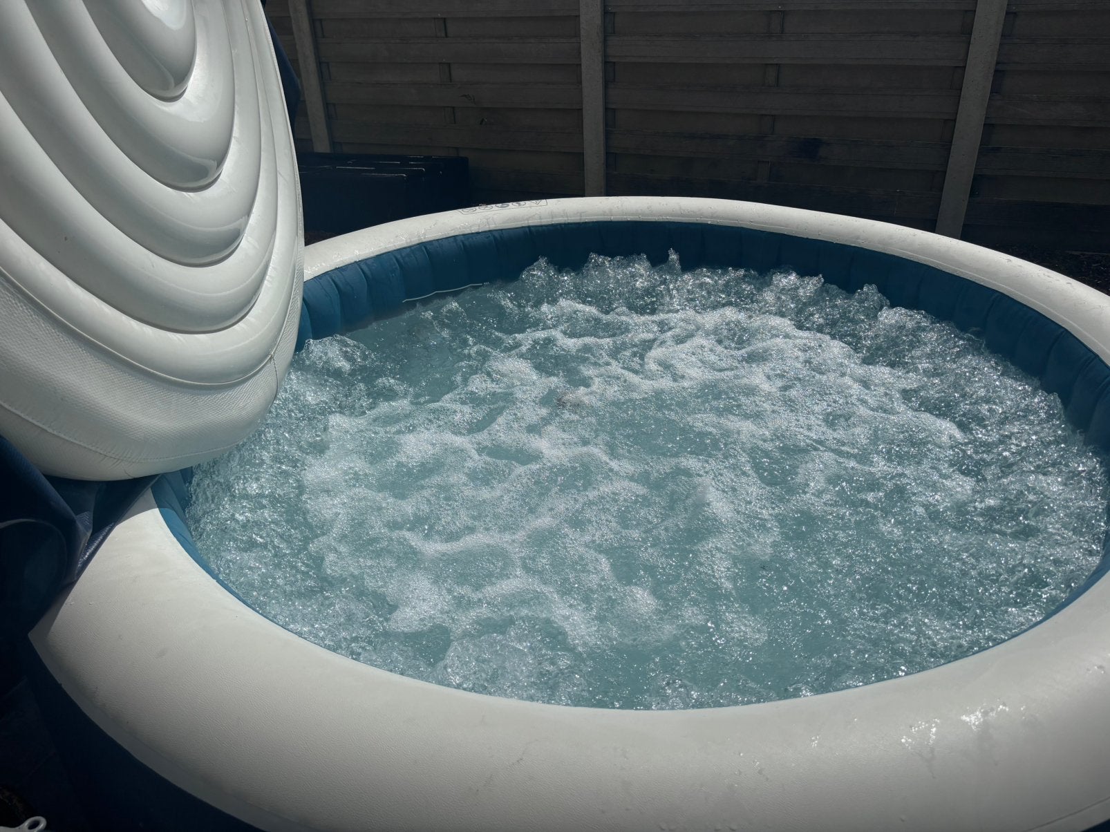 Intex PureSpa SB-H20 – 6 personen – perfect werkend, Jardin & Terrasse, Bains à remous et Spas, Enlèvement, Utilisé, Couverture