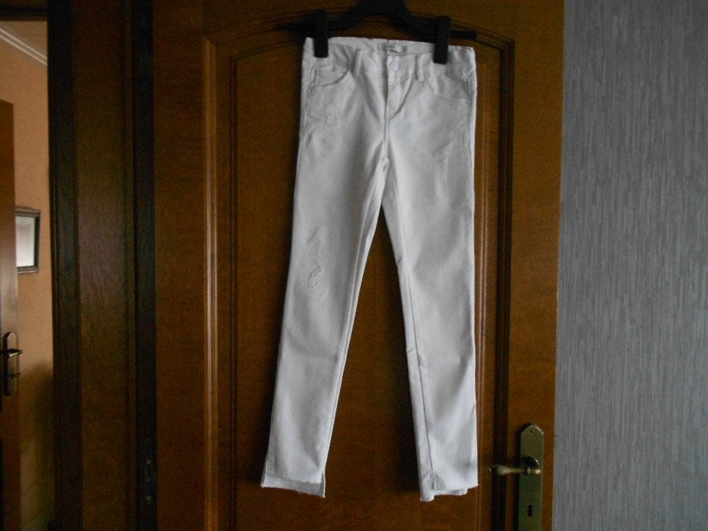 jean blanc taille 140 | Name It, Pantalon, Utilisé, Fille, Enlèvement ou Envoi