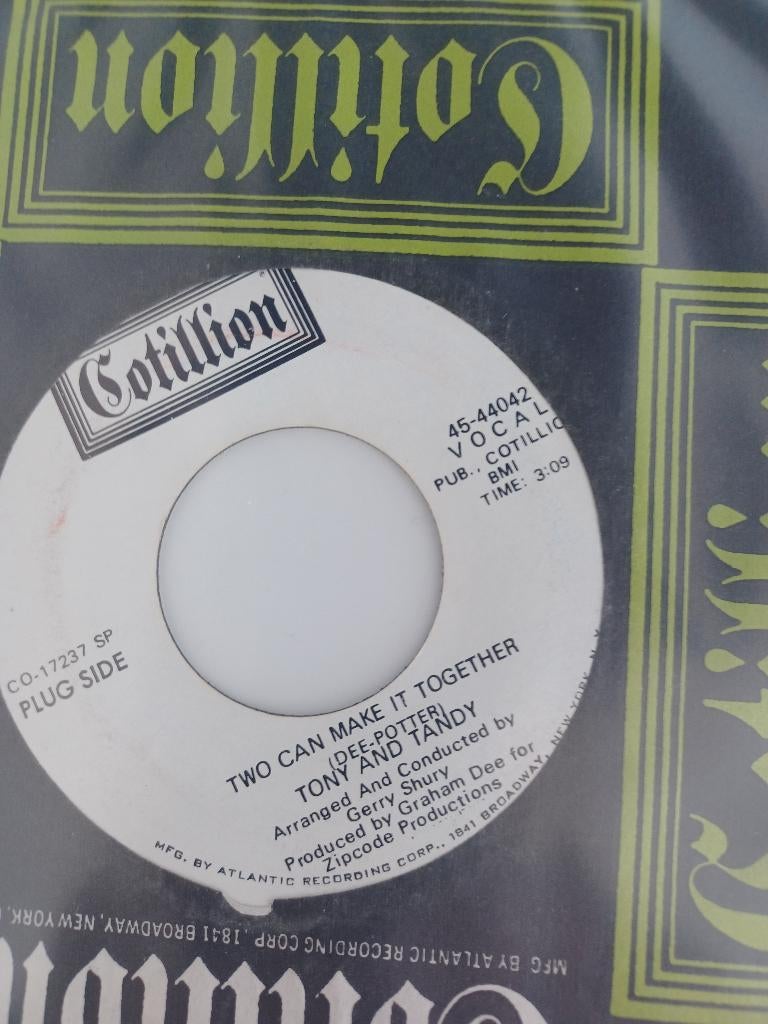 Soul 45: Tony And Tandy – Two Can Make It Together, Single, Comme neuf, 7 pouces, 1960 - 1969